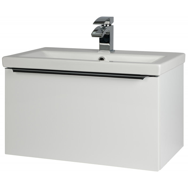 Royal Wall Mounted Drawer Unit & Ceramic Basin - 600mm