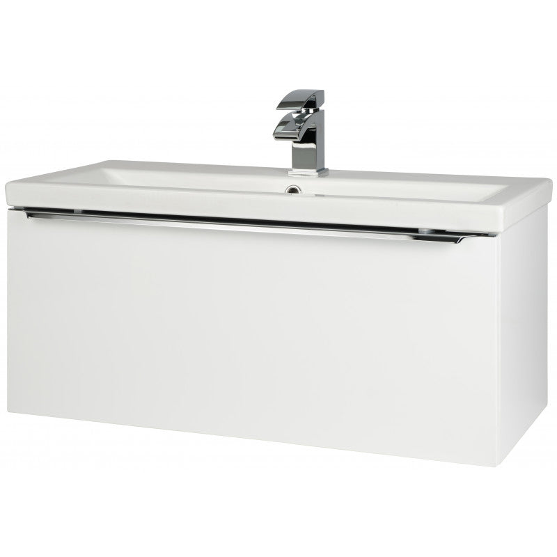 Royal Wall Mounted Drawer Unit & Ceramic Basin - 800mm