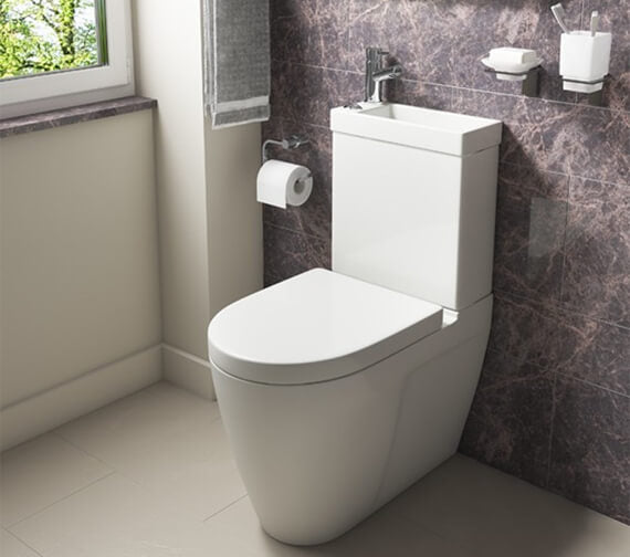 Combi Basin & Toilet With Soft Close Seat & Mixer Tap