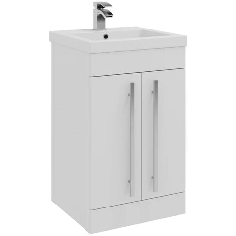 Milan Floor Standing 2 Door Unit & Basin - 500mm