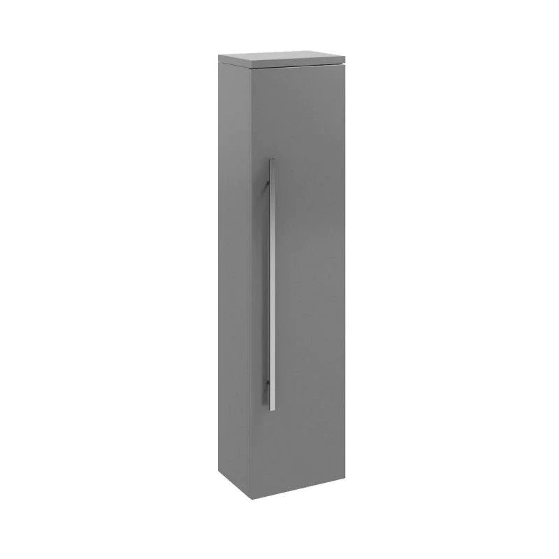 Milan Wall Mounted Side Unit - Grey Gloss