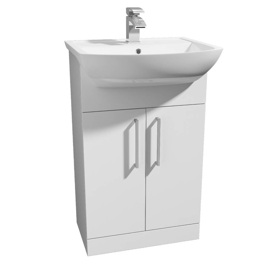 Royal Basin Vanity Unit 550mm - White Gloss