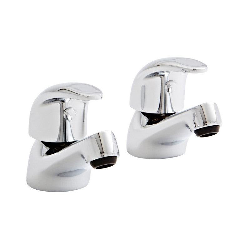 Wave Basin Bath Tap Set - Chrome