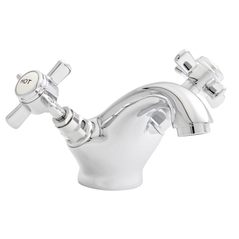 Charm Basin Mixer Tap With Click Waste - Chrome