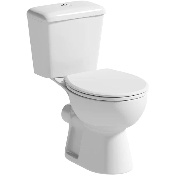 PlumbStore Direct Close Coupled Toilet With Soft Close Seat