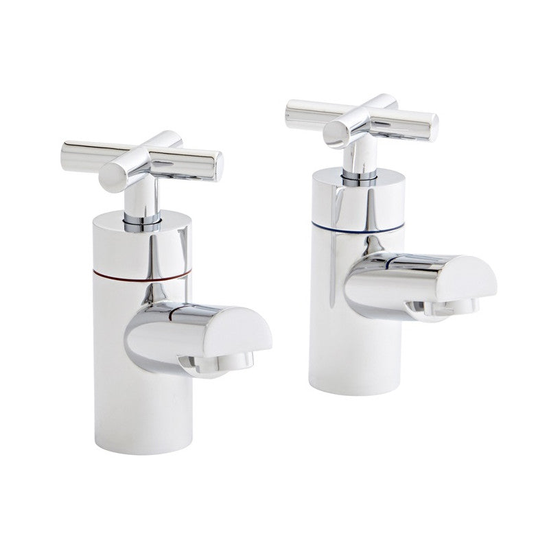 Crystal Mono Basin Tap Set - Chrome