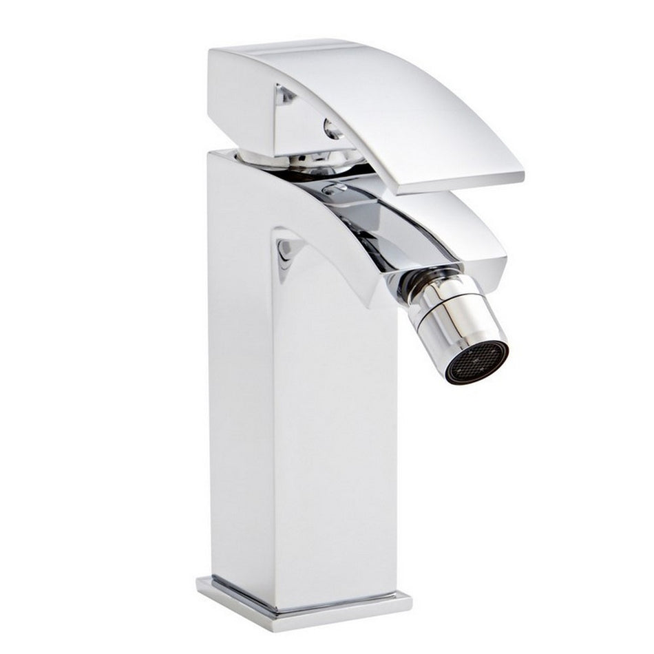 Curved Mono Bidet Mixer Tap - Chrome