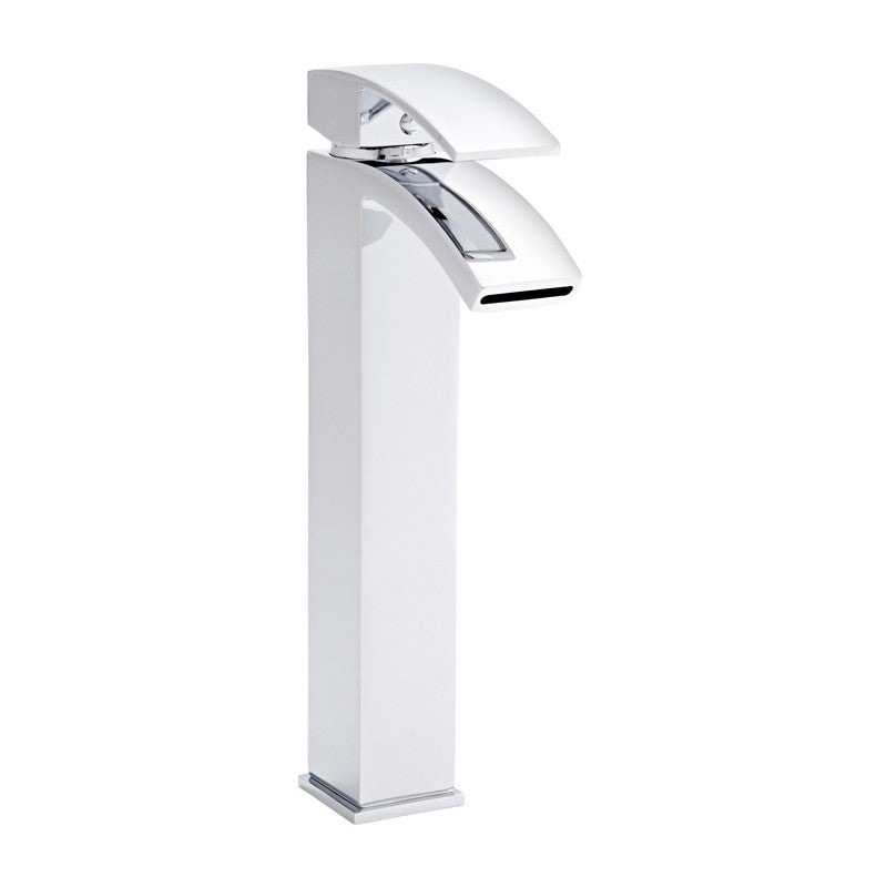 Curve Hi-Rise Mono Basin Mixer Tap - Chrome