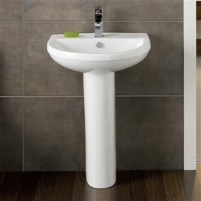 Loux Full Pedestal Basin - 550mm