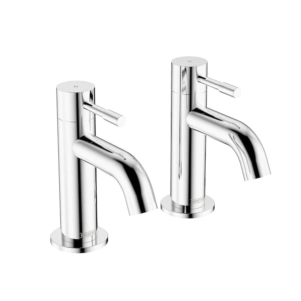 Milan Bath Pillar Taps - Chrome