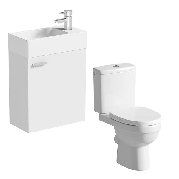 Mayfield Toilet & Wall Hung Basin Vanity Unit Set