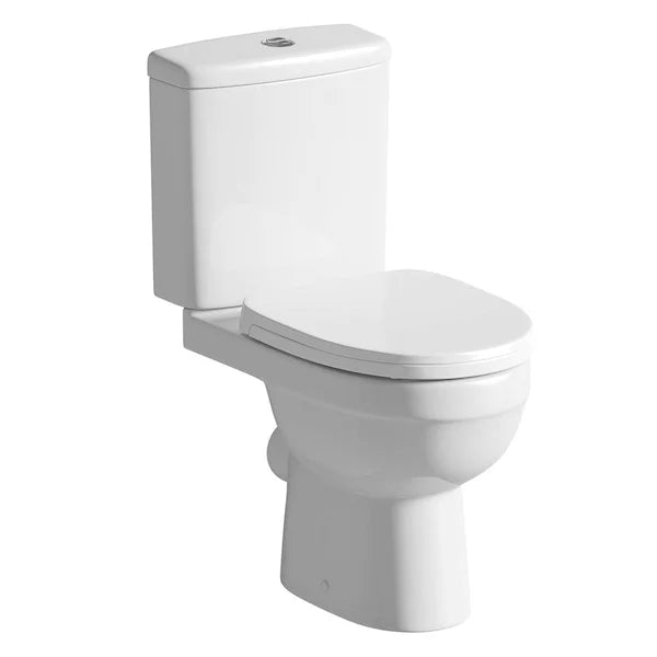 Ceramic Close Coupled Toilet With Soft Close Seat