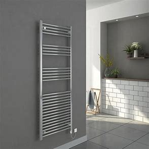 Milan Chrome Heated Towel Rail 1600 x 500