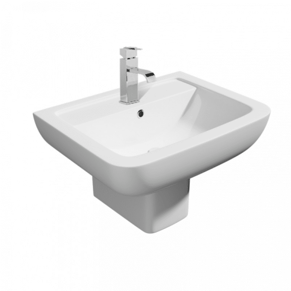 Series 600 Semi Pedestal Basin - 550mm