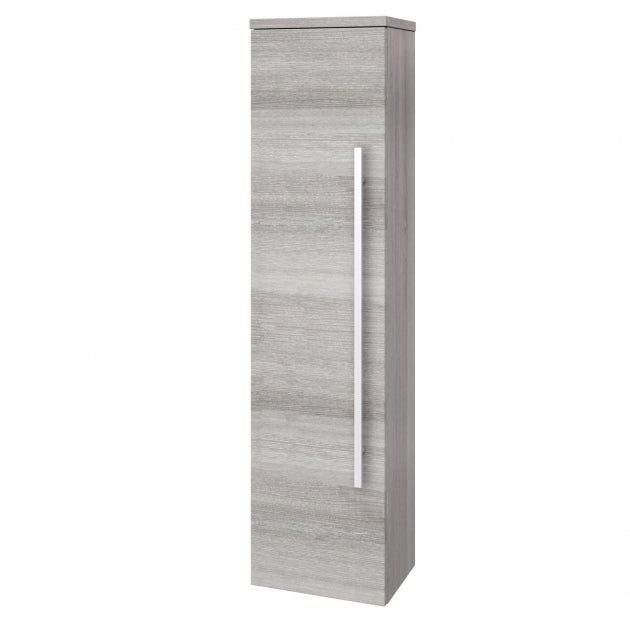 Milan Wall Mounted Side Unit - Silver Oak