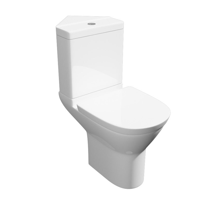 Verona Corner Toilet With Soft Close Seat