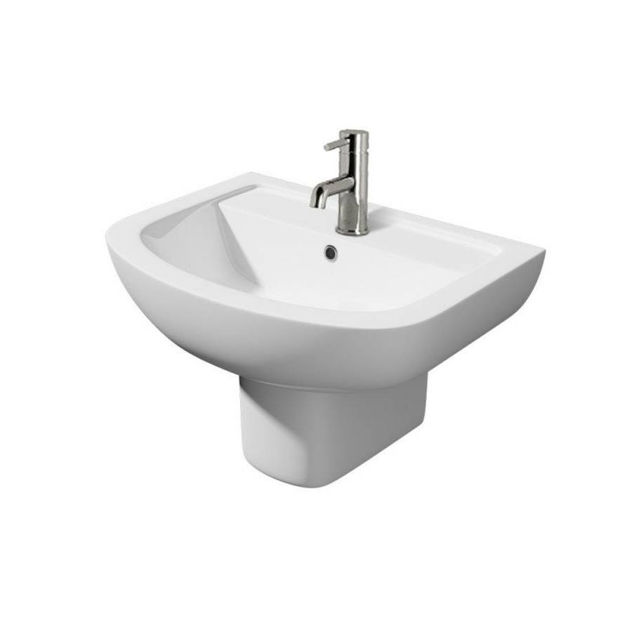 Verona Semi Pedestal Basin - 530mm