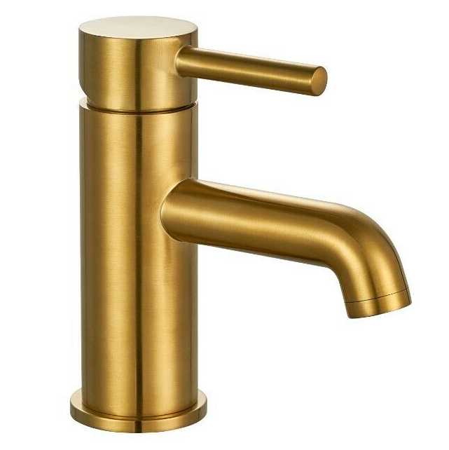 Veto Mono Basin Mixer Tap - Brass