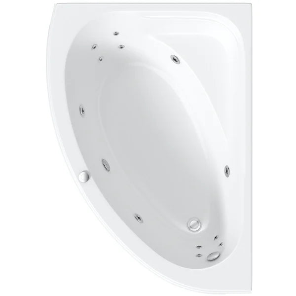 Whirlpool Jet Corner Right Hand Bath - 1500mm